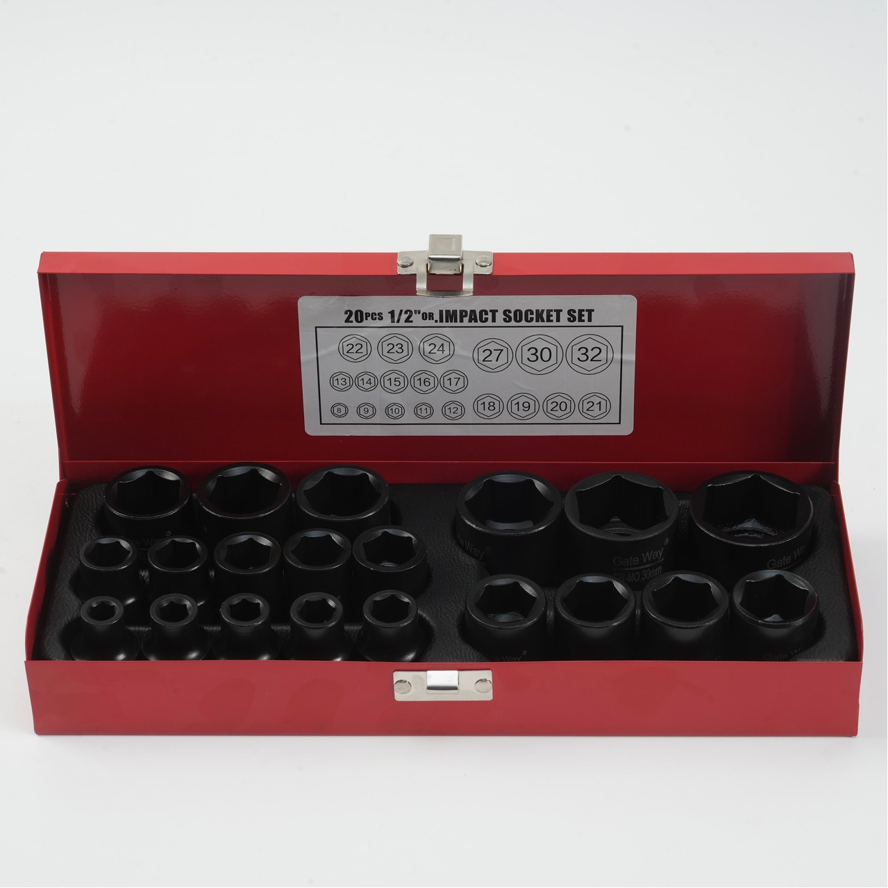 1 / 2 conjunto de manga de cañón de aire, manga de cañón de aire pequeña, 20 piezas de manga corta neumática, caja de hierro
