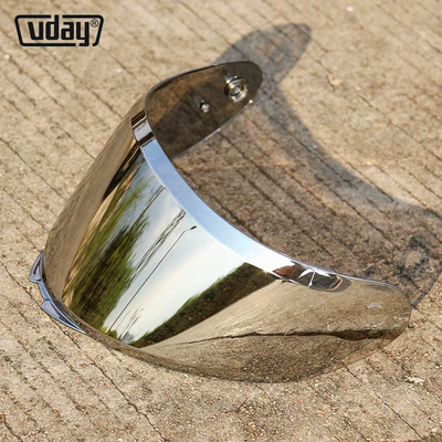 Dəbilqə (Kaska) aksesuarları: Electroplated Lens Motorcycle Helmet Lens - vr-2-aurora-silver