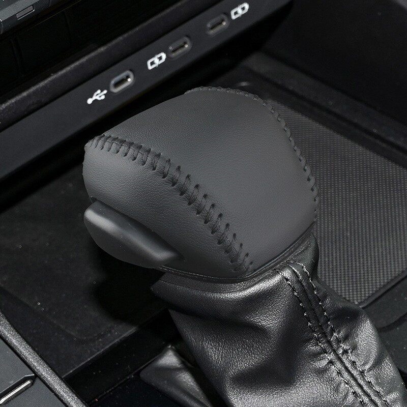 New RAV4 gear shift handle cover, Weilanda gear shift cover, gear shift lever head cover, genuine leather gear shift cover modification