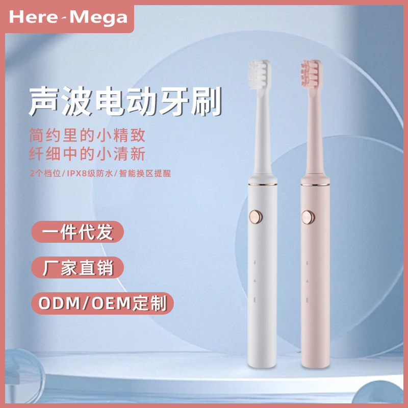 공장 도매 소닉 전동 칫솔 가정용 USB 직접 충전 칫솔 학생 커플 세트 전동 칫솔