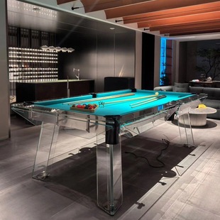 Laite BVM Crystal tempered transparent glass billiard table American black eight acrylic family standard billiard table