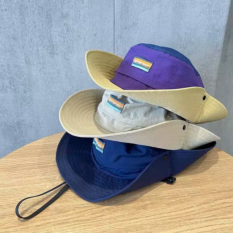 Children's Mountaineering Fisherman's Hat, American-Style Outdoor Sun Protection Hat, Surfing Sun Protection Breathable Mountaineering Fishing Sun Hat