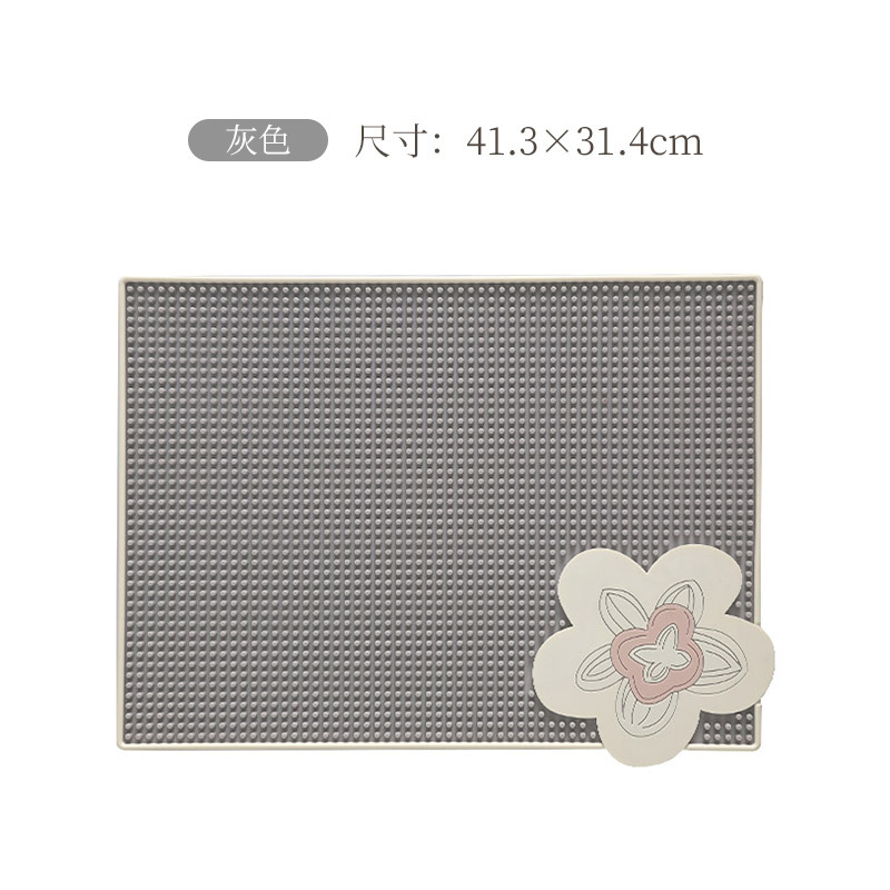 그레이 바 배수 매트 (41.3X31.1cm)