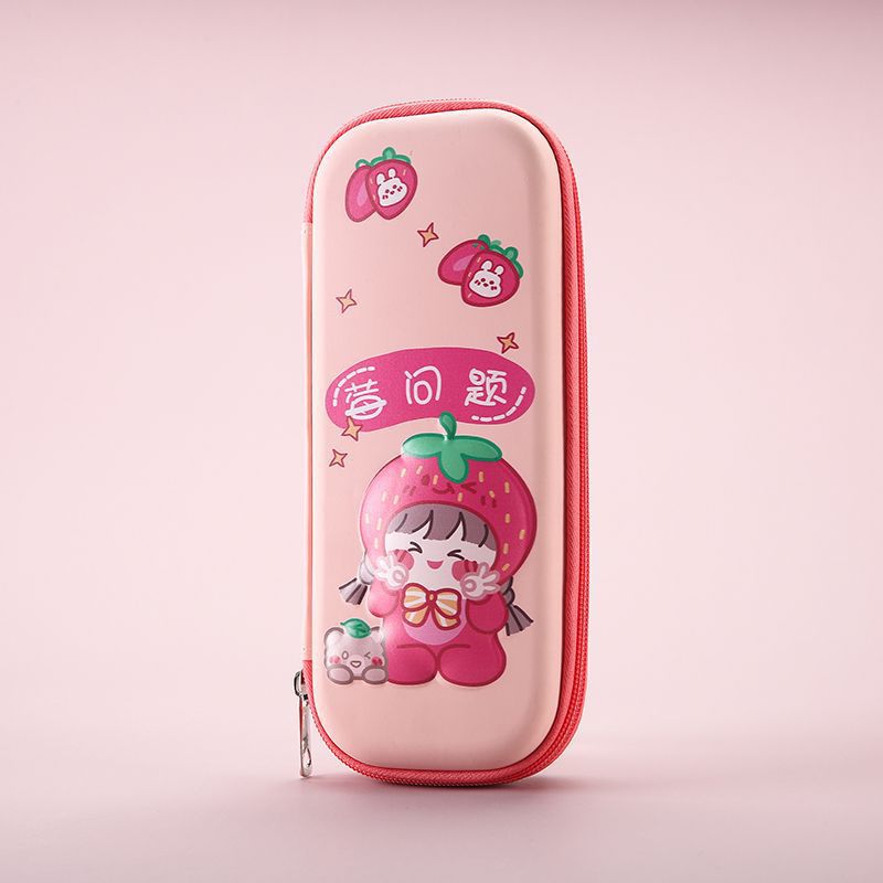 Tres capas de piel - 3d Cartoon Strawberry Girl