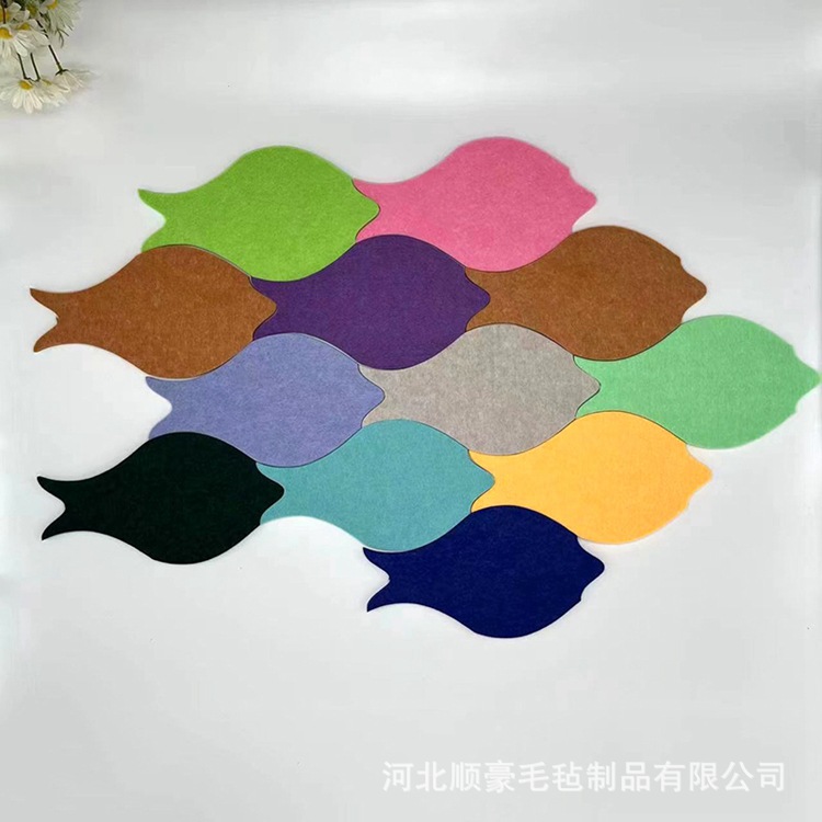 家居沙发鱼群背景墙贴彩色鱼群毛毡装饰幼儿园挂饰毛毡照片墙创意