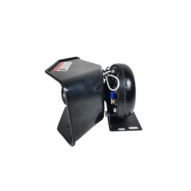 12V Car Alarm Speaker 200W High-Power Loudspeaker Siren Speaker Slanted Design Black Horn Speaker