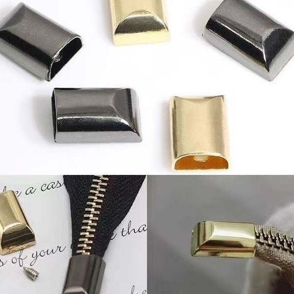 Alloy Zipper Tail Clip for Bags, Leather Goods, Handbags, Zipper Tail Buckle, Zipper Puller, Alloy Zipper Head Accessories, Anti-Detachment Buckle
