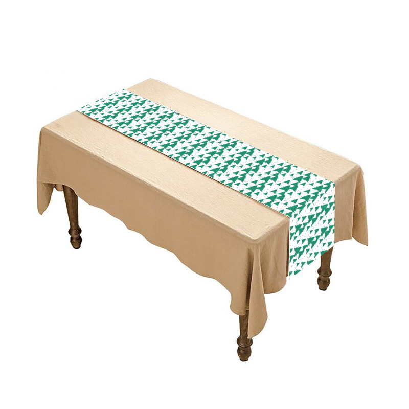 2022 transfronterizo nuevo camino de mesa de Navidad mantel mesa de comedor sala de estar decoración suministros impresión creativa a prueba de agua
