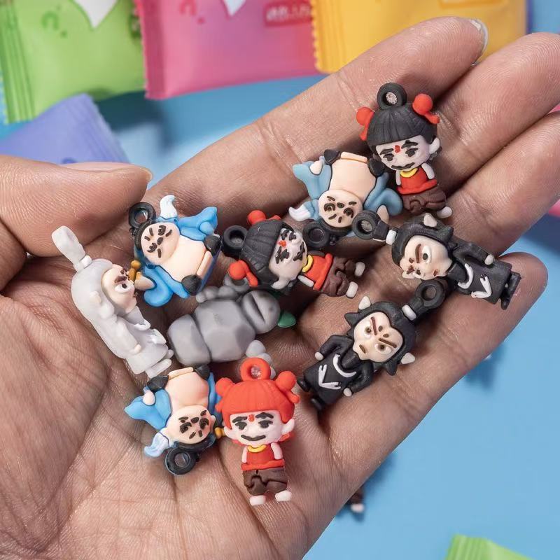 小学生玩具哪吒盲袋混款自制diy饰品小配件男女魔童闹海盲袋玩具|undefined