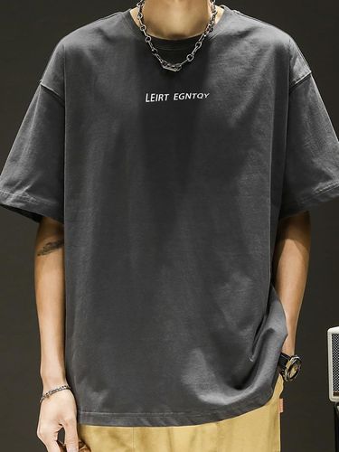 Men's Short Sleeve Summer Round Neck T-Shirt Base Top Casual Brand Shirt Loose Half Sleeve Top