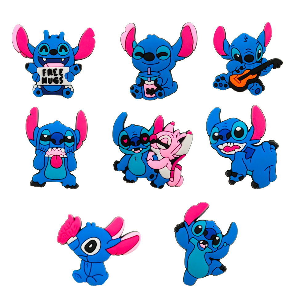 Jequete de combinación de zapatos Hello Kitty botones de flores accesorios de zapatos jibitz 65 pegamento blando PVC Zhibixing