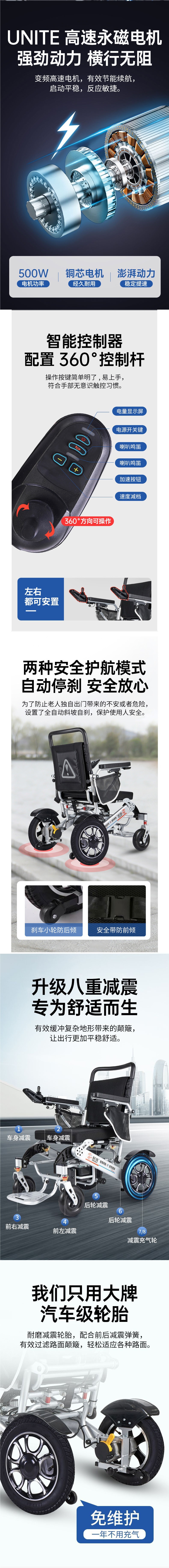 Four-Wheel Mobility Scooter for Elderly and Disabled