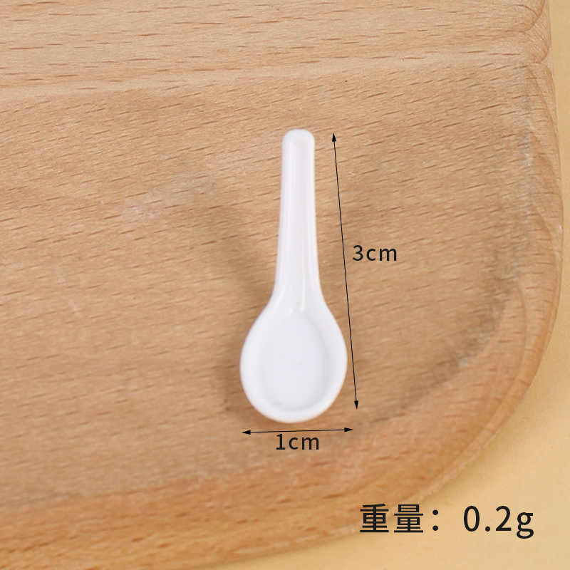 Mini plato de simulación tazón pequeño cubiertos DIY miniature accesorios de comida para jugar en casa cocina de cocina juego de juguetes