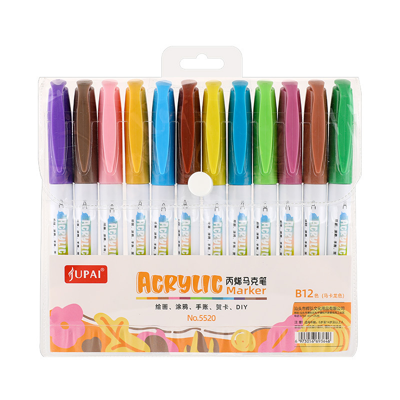 Acrílico marcador de algodón Tipo de núcleo prensa-libre acuarela pluma pintura agua tiza Nueva prensa-libre cerámica pluma a base de agua