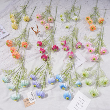 植绒猫眼菊仿真花绢花婚庆家居装饰道具花材客厅摆件花艺软装