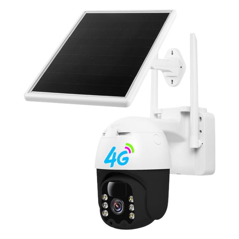 Solar 4G cámara de vigilancia Solarcctv visión nocturna a todo color HD WIFI cámara de vigilancia solar