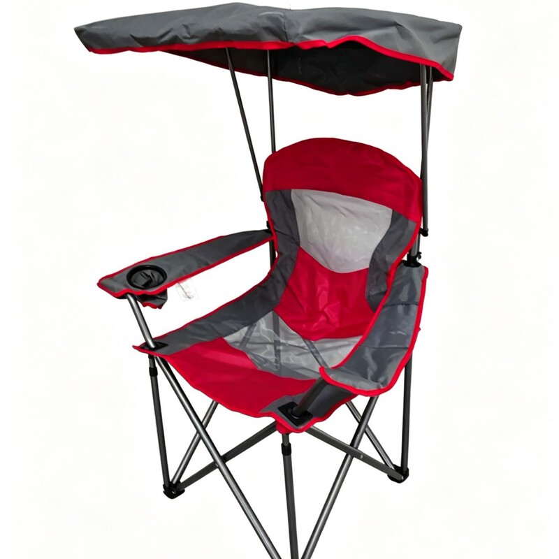 Woqi Outdoor Travel Camping Portable Folding Chair Sports Camping Chair Heavy-Duty Car Roof Leisure Chair Sunshade Umbrella