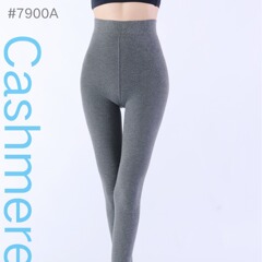 秋冬の女性用の小さなカシミアコットンパンスト、新しい暖かいVウエスト縦縞レギンス、お腹を引き締め、ヒップを上げ、スリムに見せるレギンス