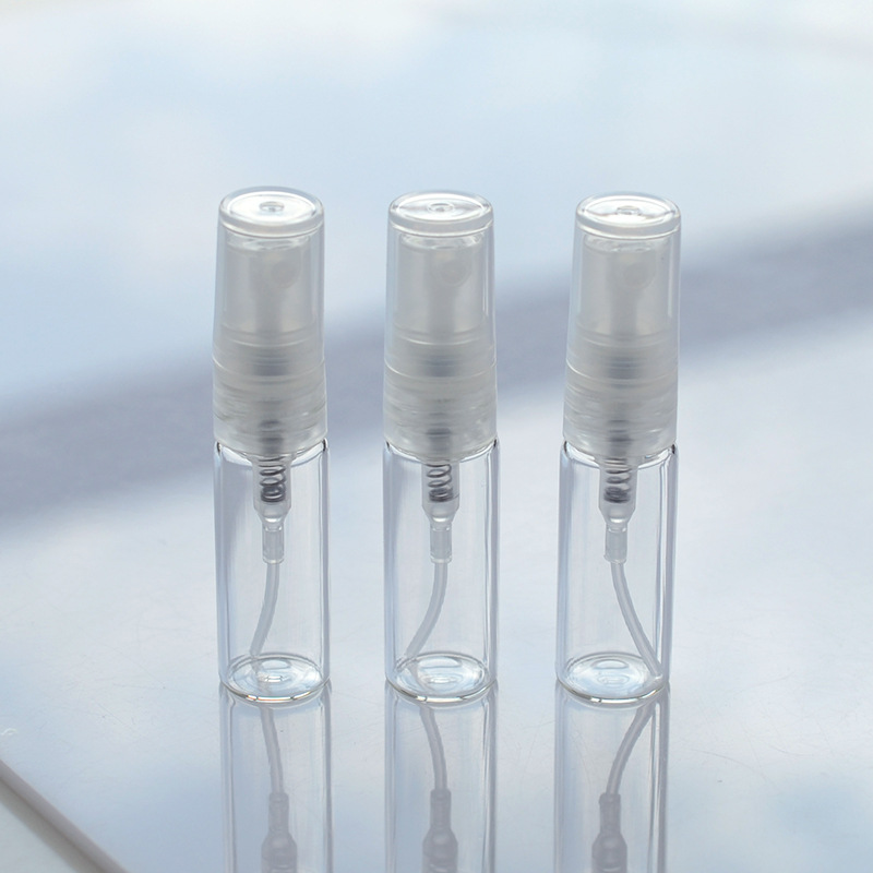 批发现货优质香水分装瓶防蚊液迷你便携玻璃喷雾瓶拉管2/3/5/10ml