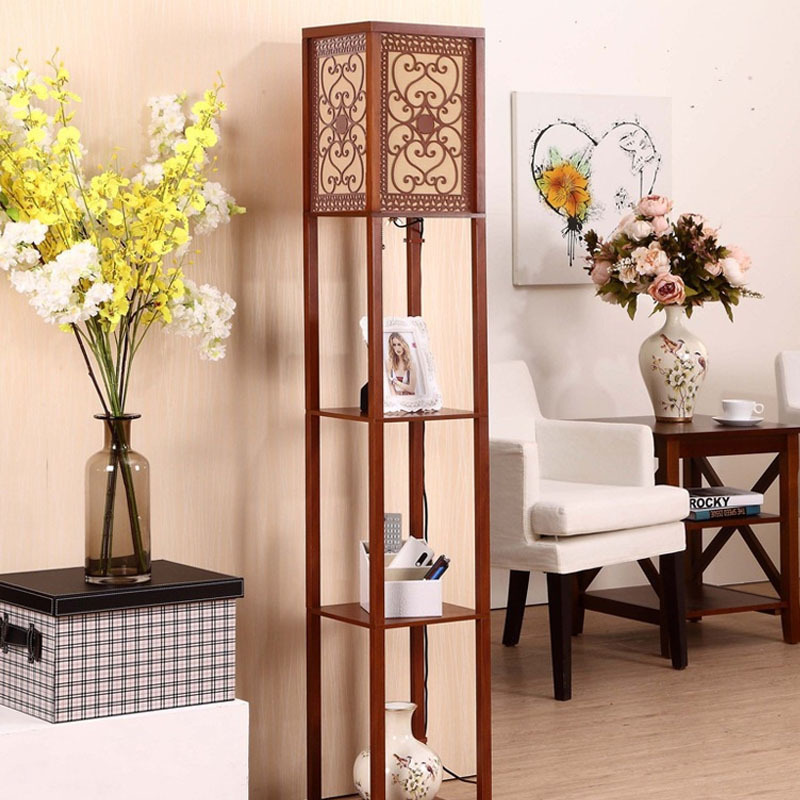 Multifunctional Shelf Lamp Simple Modern Living Room Floor Lamp Bedside Lamp Sofa Lamp Personalized Creative Shelf Floor Lamp Multifunctional Shelf Lamp Simple Modern Living Room Floor Lamp Bedside Lamp Sofa Lamp Personalized Creative Shelf Floor Lamp