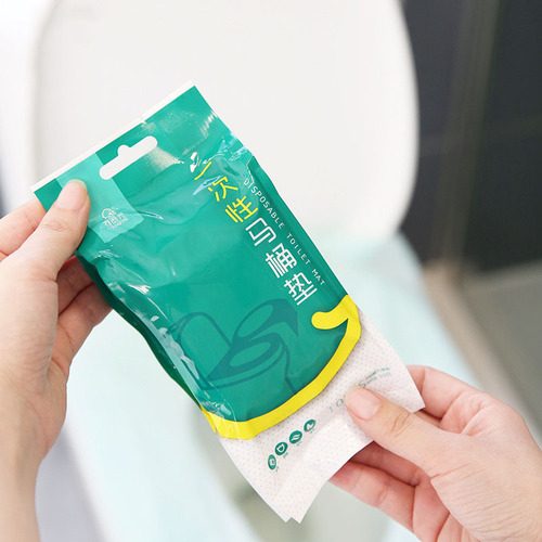Time Disposable Toilet Mat Independently Packaged Travel Sticky Waterproof Portable Toilet Seat Cover