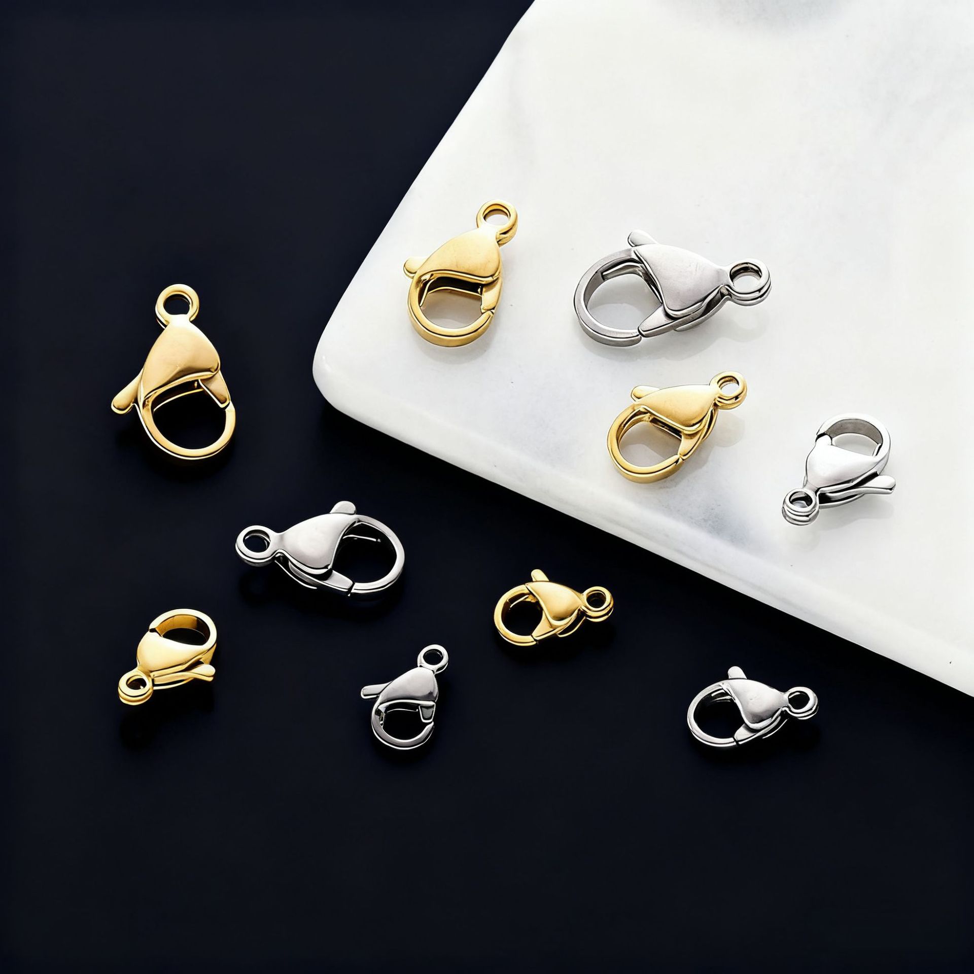 不锈钢龙虾扣钥匙扣钛钢瓜子扣diy饰品配件手链尾扣项链扣连接扣