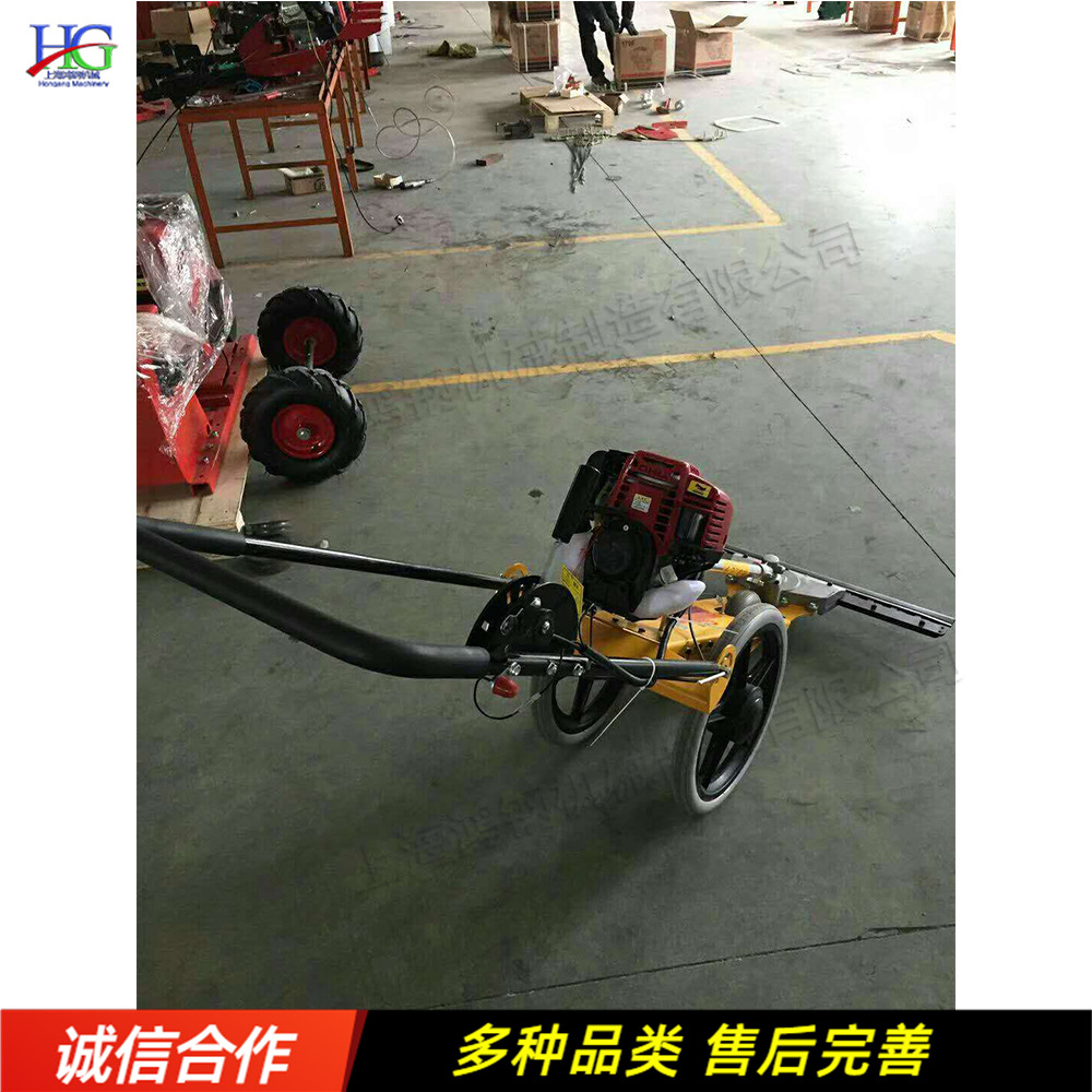 小型园林装饰修剪机 牧场杂草修剪割草收割机 手推式植被修草