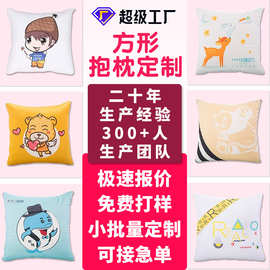 工厂定制车载沙发抱枕 企业活动IP来图印刷方形抱枕动漫周边枕头