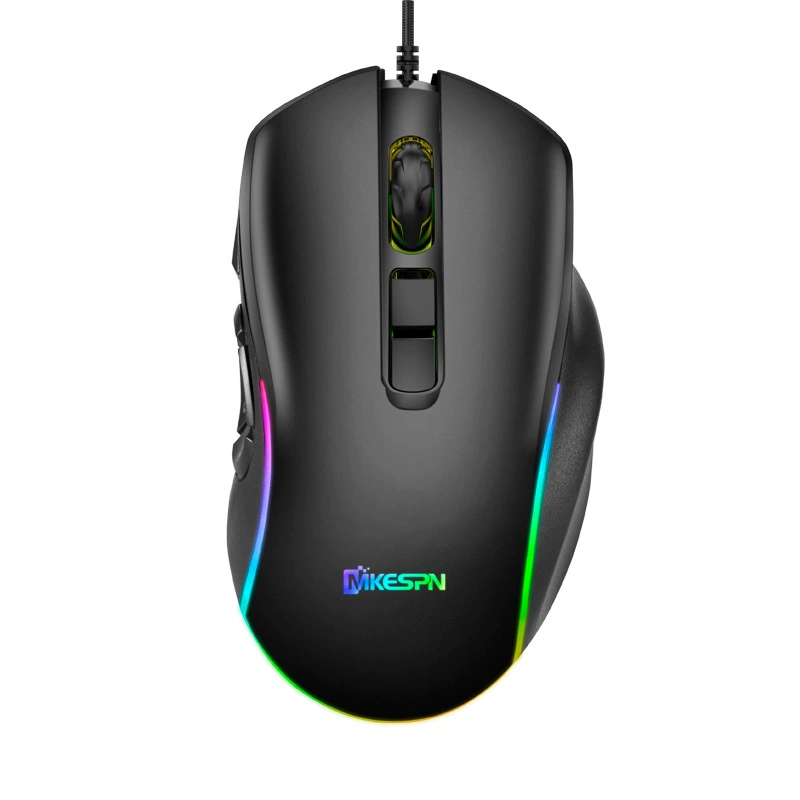 Макроопределение Full Speed 10 RGB, 12800 DPI проводная RGB игровая мышь, компьютерные аксессуары, производитель