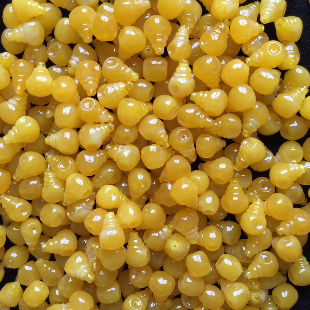 厂价直销二代琥珀蜜蜡桶珠散珠单颗鼓珠腰珠顶珠配珠金刚菩提配饰