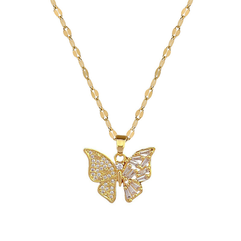 Set collana e orecchini farfalla gioielli stile elegante_voghion.com