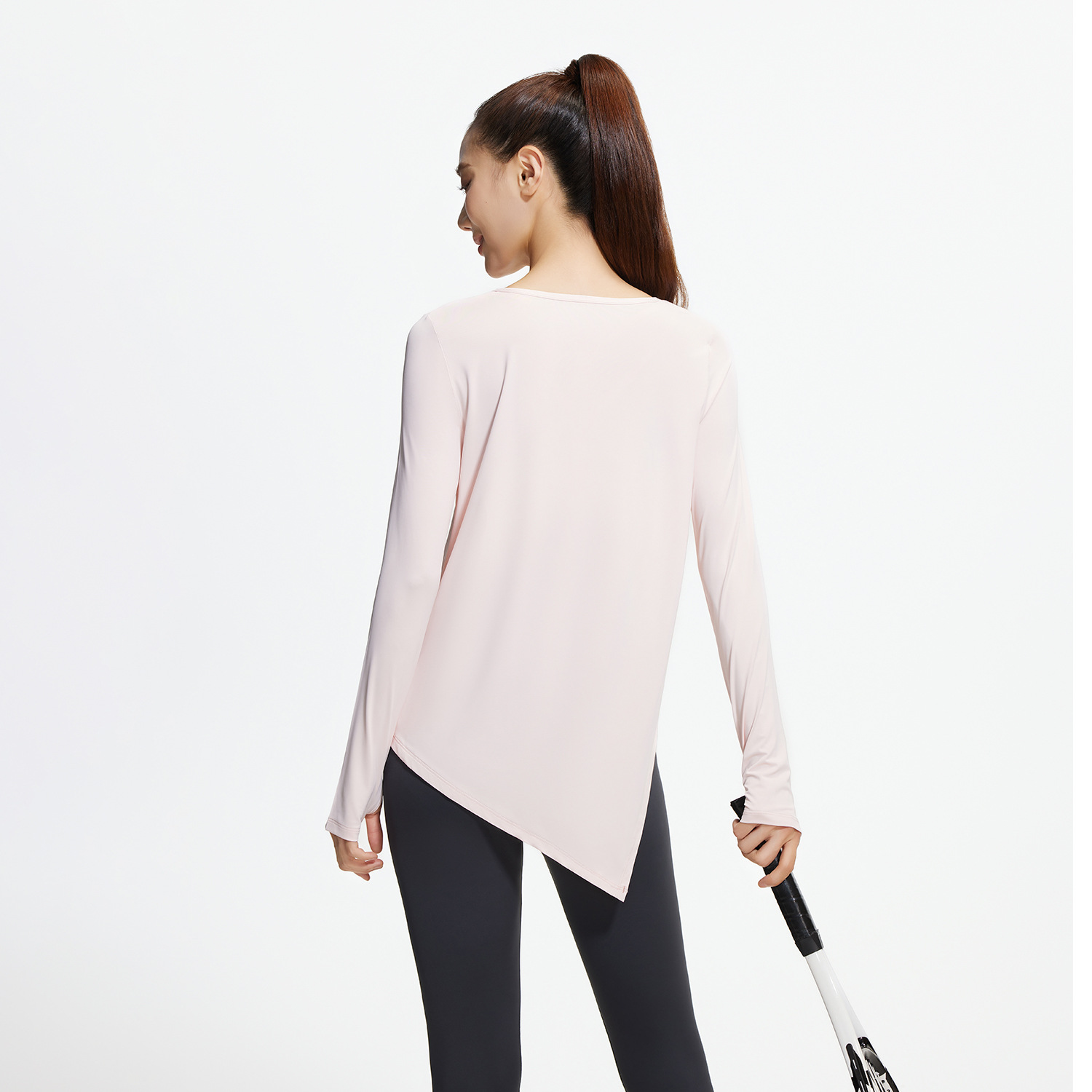 Ju Yi Tang nuevo hielo manga larga chaqueta de yoga refrescante suelta y transpirable jersey de yoga