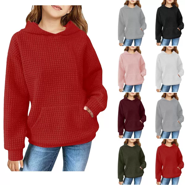 New Cross-Border Pullover Hoodie Jacket Loose Autumn and Winter Bottoming Long-Sleeved Sweatshirt Rhombus Geometric Pattern