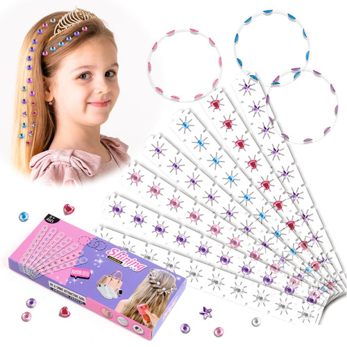 Amazon's new girls' play house hair accessories toy hair nail drill machine sticker DIY beauty toy