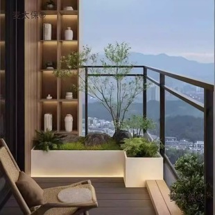 Commercial Outdoor Partition Indoor Courtyard Flower Trough Outdoor Stainless Steel Stool Flower Box Seat Combination Metabo