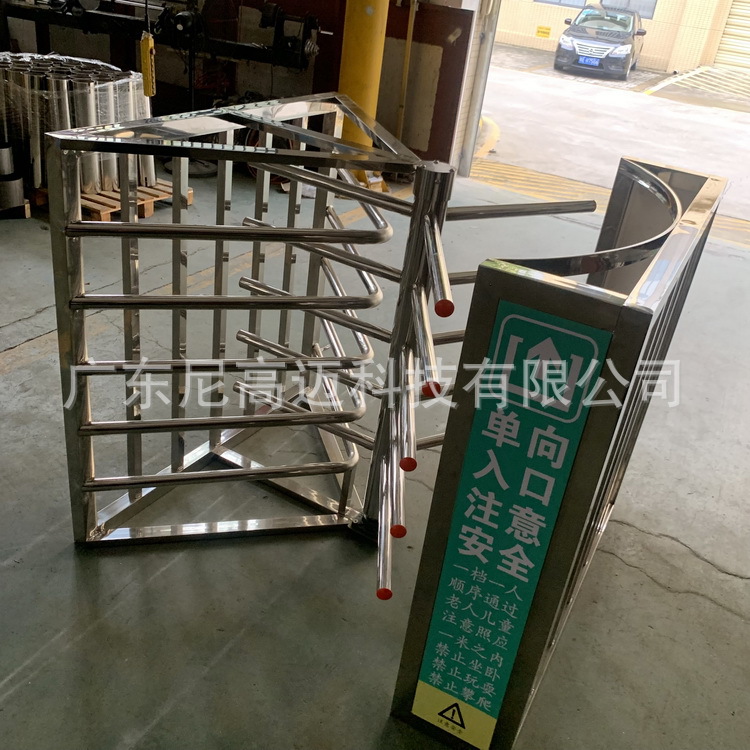 唐山火车站半高单向矩形门 不锈钢栅栏杆式单限闸机 邯郸景区转闸