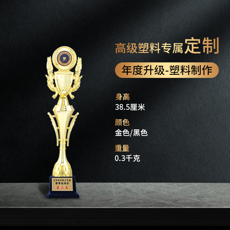 Vela mágica tinta trofeo micrófono pintura Ábaco elocuente Medalla de Honor de la competencia de graduación de alto grado de plástico trofeo de honor