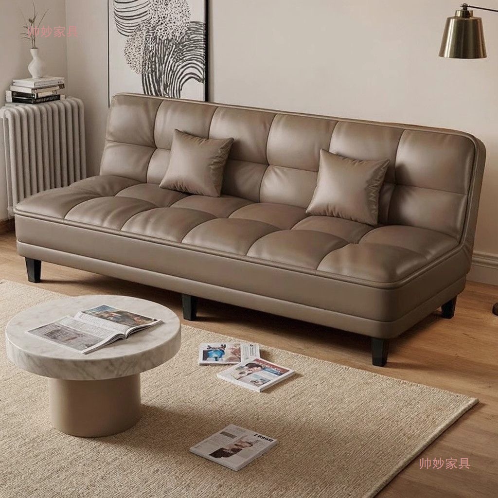 Sofa Bed Is Foldable and Dual-Purpose, Suitable for Small Apartments, Lazy Sofa for Living Room, Rental Room, Can Accommodate Multiple People to Sleep and Recline