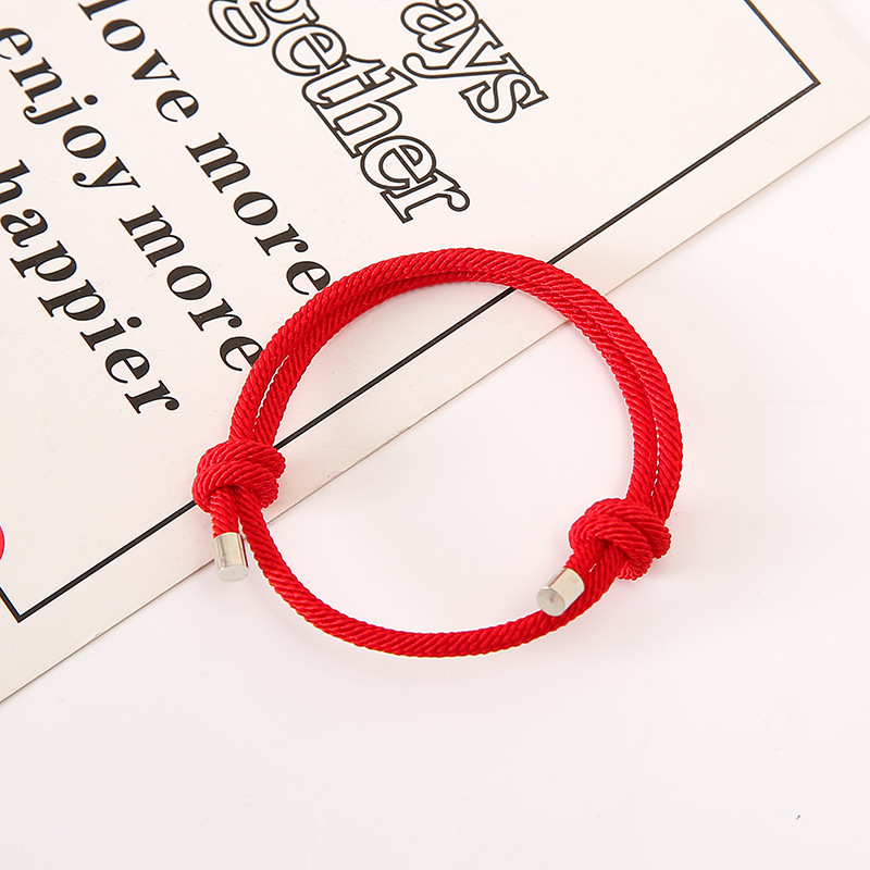 Korean-style jewelry fashion hand rope ladies thin all-match personality lovers bracelet factory direct sales