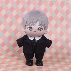 20 cm baby dress Singapore Lauf activity black suit vest set cotton doll suit set clothing