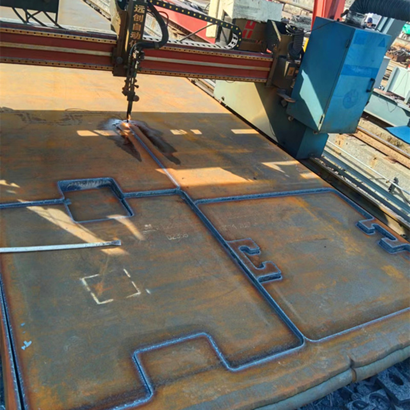 山东Q355B锰钢板现货低合金钢板  80mm钢板切割100mm数控下料