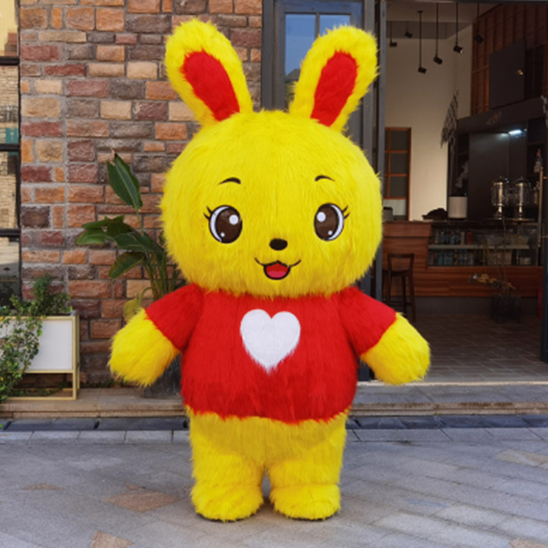 Yellow plush rabbit