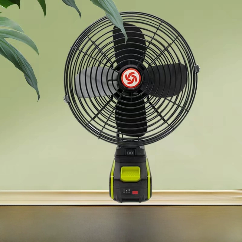 Lithium battery, automatic air fan for camping, 8inch