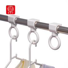 衣架固定圆管便利挂环晾衣杆防滑防风扣可调节阳台晒衣家用挂衣勾