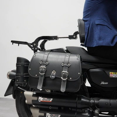 backrest retractable backrest side bag: Motorcycle bumper