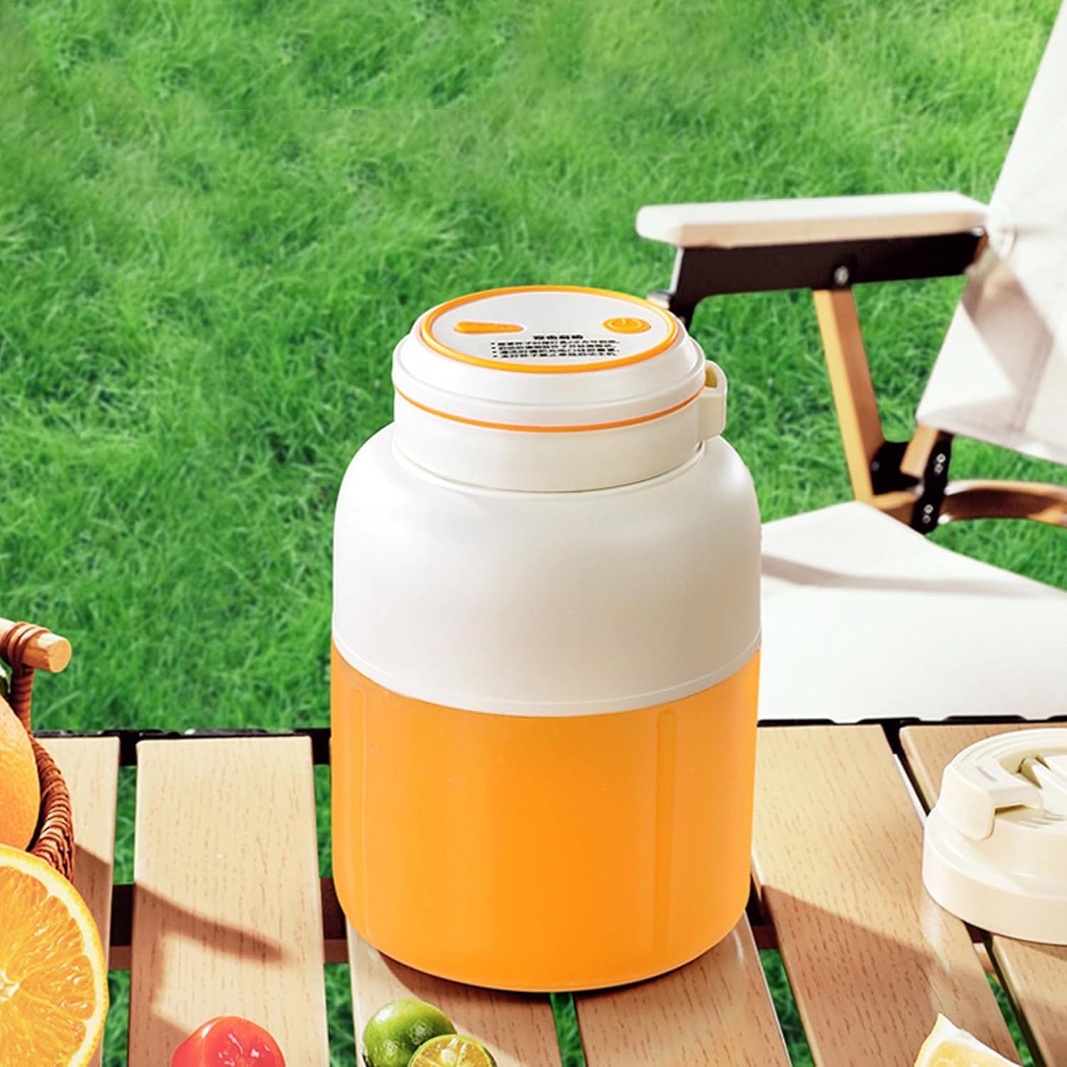 El exprimidor Oumeibang puede triturar hielo, es portátil, multifuncional, eléctrico y tiene una taza de jugo de gran capacidad. image 2