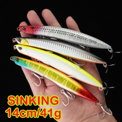 遠投 水中ペンシル ヤマメ バス シーバス 14cm 41g ルアー 海釣り シーアングル