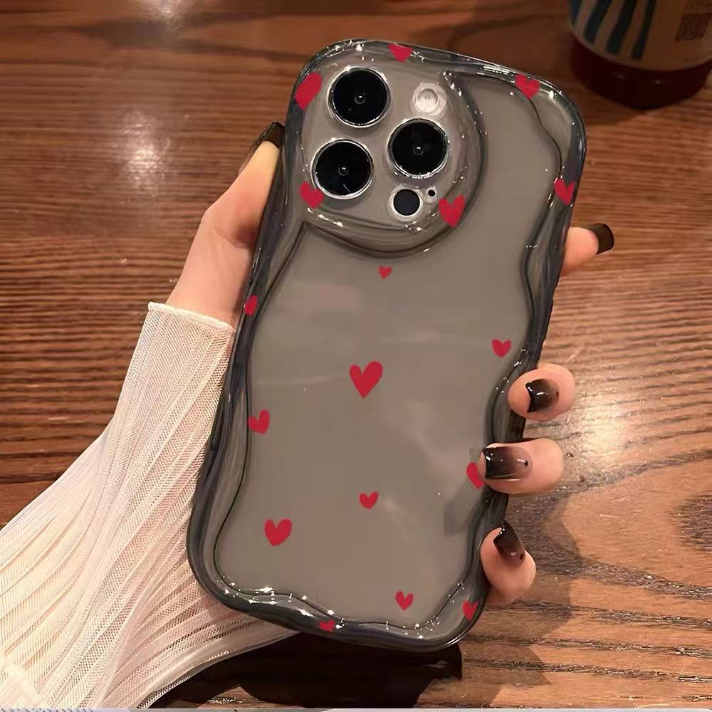 Amor simple para iphone15promax funda para teléfono móvil Apple 15 anti-caída 14pro Japón y Corea del Sur 13/12/11X