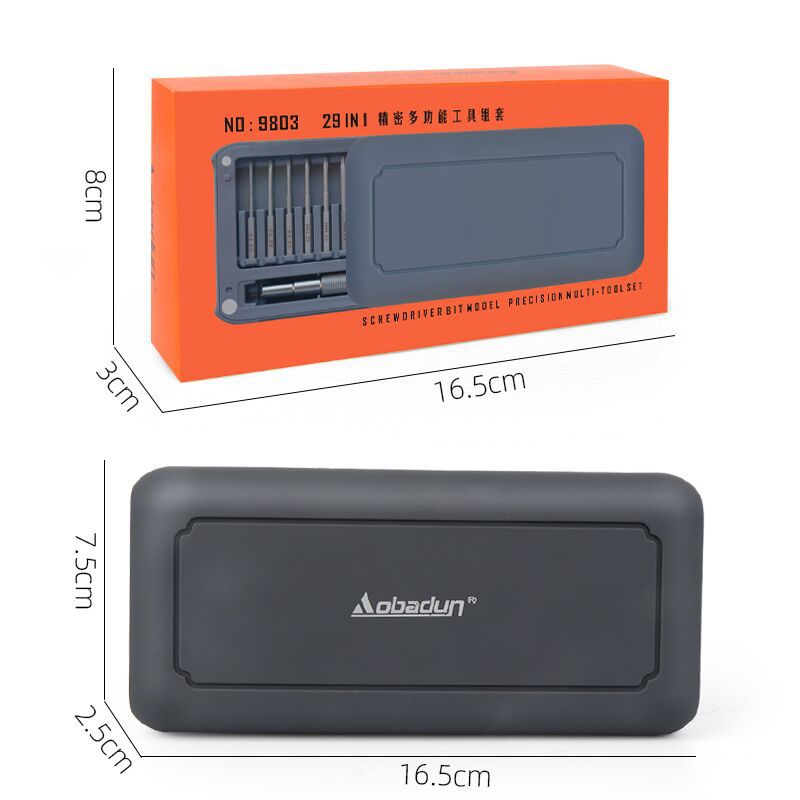 Instrumento de precisión teléfono móvil reloj de computadora desmontaje reparación herramienta caja alargada S230 en un destornillador herramienta traje