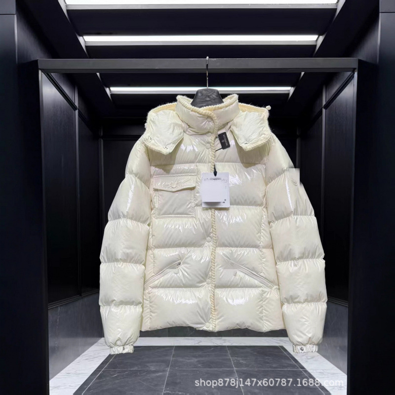 New Moncler Down Jacket, Slim Waist Second Generation, Shiny Short Style Glareins Women's Slim-Fit Jacket